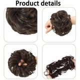 Elastic Artificial Hair Bun Brown & Black (Pack of 2)