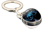 Zodiac Gemstone Keychain