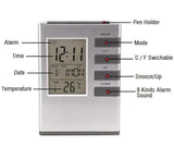 Pen Holder With LCD Display Digital Alarm Clock