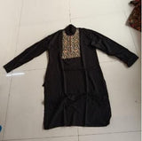 Vicky Kaushal in Black Embroidered Wedding Kurta