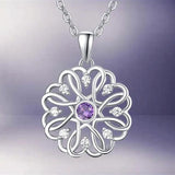 Silver Birthstone Pendant With chain Pack of 1