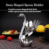 Swan Base Fork Holder With Fork Set for  Kitchen & Home D�cor