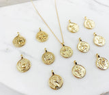Gold Plated Zodiac Sign Necklace